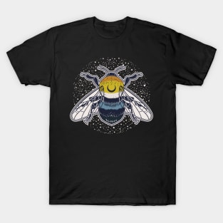 Aroace Bee Proud LGBT Asexual Aromantic Pride Flag T-Shirt